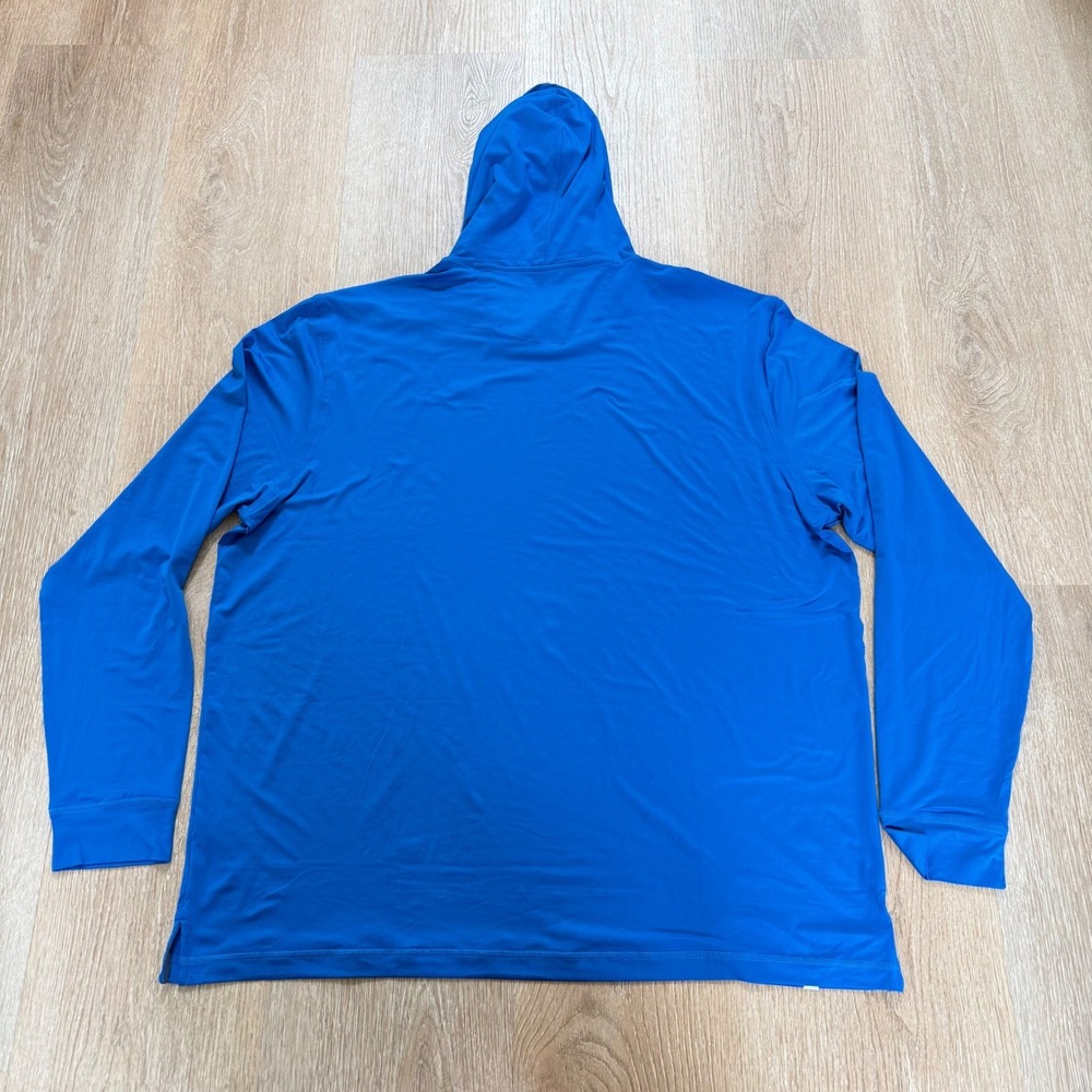Johnnie-O Talon Performance Hoodie Mens XL Palisades Blue JMLT2620 UPF 50 NWOT - Picture 7 of 7